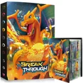 thumbnail image 4 of Cards Album 9/4 Pocket 432/240Pcs Card Book Map Letters Holder Binder Cartoon Squirtle Charizard VMAX Collection Folder Mewtwo, 4 of 5