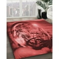 thumbnail image 3 of Ahgly Company Machine Washable Indoor Rectangle Transitional Cranberry Red Area Rugs, 8' x 10', 3 of 7