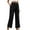Black, variant on Kaemgyyd Casual Pants for Women Loose Wide Leg Comfy Lounge Trousers Elastic Waist Solid Basic Flowy Beach Pants