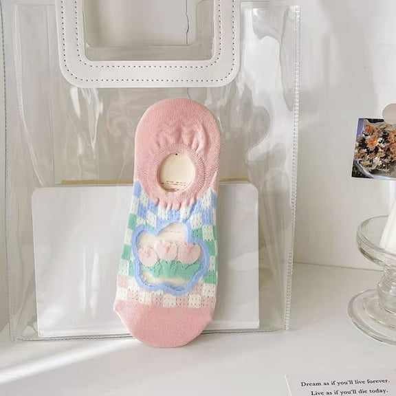 Nvzi-c 6 Pairs No Show Socks Womens - Non Slip Low Cut Ankle - Invisible Liner Socks for Casual & Formal Wear - Soft & Stretchable，A02