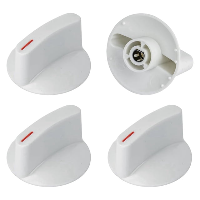 4 Perillas de Secadora WH1X2721 para Lavadora-Secadora. Reemplaza AP2044893, 123C7931, EA271094 y PS271094.