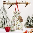 thumbnail image 6 of Fuzoiu Donut Sloth Print Christmas Gift Bag,Burlap Gift Bag with Drawstring Closure & Hang Tag,Perfect for Holidays, Birthdays, and Special Occasions-Medium, 6 of 7