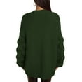 thumbnail image 4 of Vedolay Sweaters for Women Button Down Soft Knit Cardigan Coats Army Green,S, 4 of 5