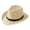 Light Yellow, variant on Summer Breathable Panama Straw Cowboy Hat for Women Men Wide Brim Rolled Edge Sun Casual Beach Outdoor Travel Elegant British Style WH1 One Size