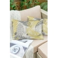 thumbnail image 6 of Abstract Yellow Grey Palm Leaf Outdoor Pillow Covers Set of 2, Decorative Waterproof Throw Pillow Case, Tropical Plant Cotton Linen Soft Cozy Cushion Pillowcases, 6 of 6