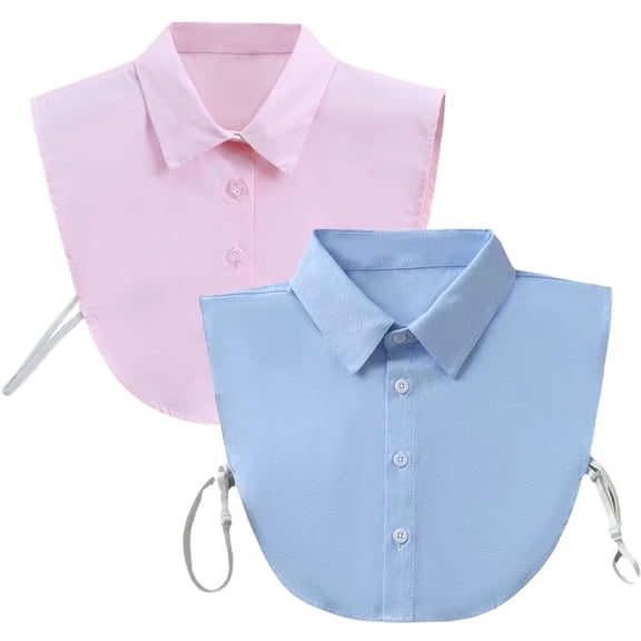 Youersen Detachable Collar Blouse for Women, Faux Half Shirt with Fake Collar for sweaters uniforms