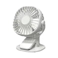 thumbnail image 1 of Ventilador Refrigeración Portátil Ventilador Práctico 3 Velocidades 1200 MAh para Interiores Y Exteriores (blanco), 1 of 6