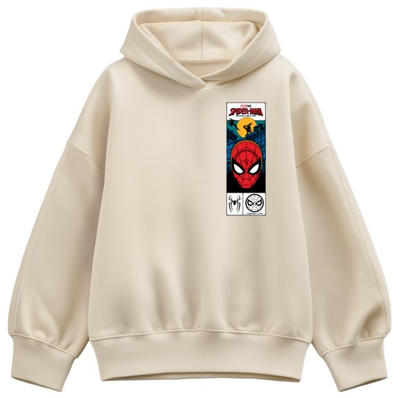 Spider-Man - Tag Box Oversized Fleece Hoodie Sweatshirt