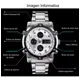 thumbnail image 5 of Reloj Analógico-digital Con Correa De Acero Inoxidable cronometro calendario y alarma con luz led de Fondo Negro Ryscom Fondo Negro, 5 of 8