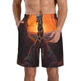 thumbnail image 1 of Balery Tree Hollow Meditating Giraffe Traje de Baño Estilo Hawaiano para Hombre, Shorts de Secado Rápido con Bolsillos-Medium, 1 of 6