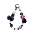 thumbnail image 3 of Accesorio para bolso, mochila, colgante para teléfono, hecho a mano negro, 3 of 9