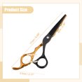 thumbnail image 4 of Unique Bargains Professional Hair Cutting Scissors Black Gold Tone Haircut Scissors 0.91"x0.67" Stainless Steel, 4 of 7
