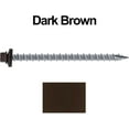 Metal Roofing Screws (250) Screws X 3" Dark Brown Hex Head Sheet Metal Roof Screw. Self