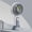 Gray, variant on PLPPYFS Portable Handheld Fan Personal Small Turbo Hand Fan Powerful, Cooling, USB Rechargeable, Makeup, Summer Gifts for Women Men, Mom, Hot Summer, Travel, Sports, Wedding Use