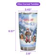 thumbnail image 5 of Hello Welcome Winter The Ski Boykin Spaniel Snowy Day 20oz Stainless Steel Tumbler Insulated Cup with Lid Dog Lover - 13013, 5 of 5