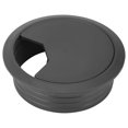 thumbnail image 3 of Organizador de cables redondo mejorado de 20 piezas para escritorio y mesa, cubierta con orificios para ojales, kit de gestión de cables negro duradero y elegante, 3 of 8