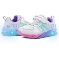 thumbnail image 3 of Tenis Niña Bubble Gummers Importado Luces Led Plata/lila plateado 15, 3 of 5