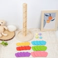 thumbnail image 5 of Wooden Music Tree Toy, Montessori Educational Toy, Colorful Building Blocks, Early Learning Musical Instrument For s Babies 3+, 5 of 9