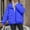 Blue, variant on Black and Friday Clothing Sales Idoravan Women's Quilted Puffer Coat,Women's Fall and Winter Long Sleeved Warm Cotton Jacket Bread Blue L