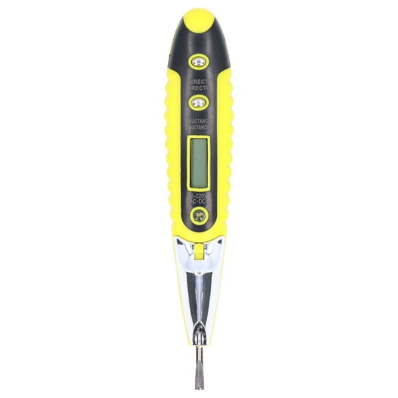 Fyearfly Testeur électrique LED, Stylo testeur électrique numérique Multifonctionnel LED 12‑220V détecteur de Tension de Circuit sans Contact pour Le ménage