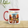 thumbnail image 2 of Thanksgiving English Springer Spaniel Pilgrim Grateful, Thankful, Blessed Fall Welcome 11oz Accent Two-tone Mug Springers Dog Lover Gifts Coffee Tea Cup - 00021, 2 of 5