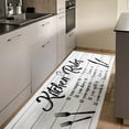 thumbnail image 4 of Farmhouse Kitchen Rugs with Words Kitchen Rules Farmhouse Kitchen Mats for Floor Set of 2 Rustic Kitchen Rugs Set of 2 Non-Slip Runner Rug for Laundry Living Room Front Door, 4 of 7