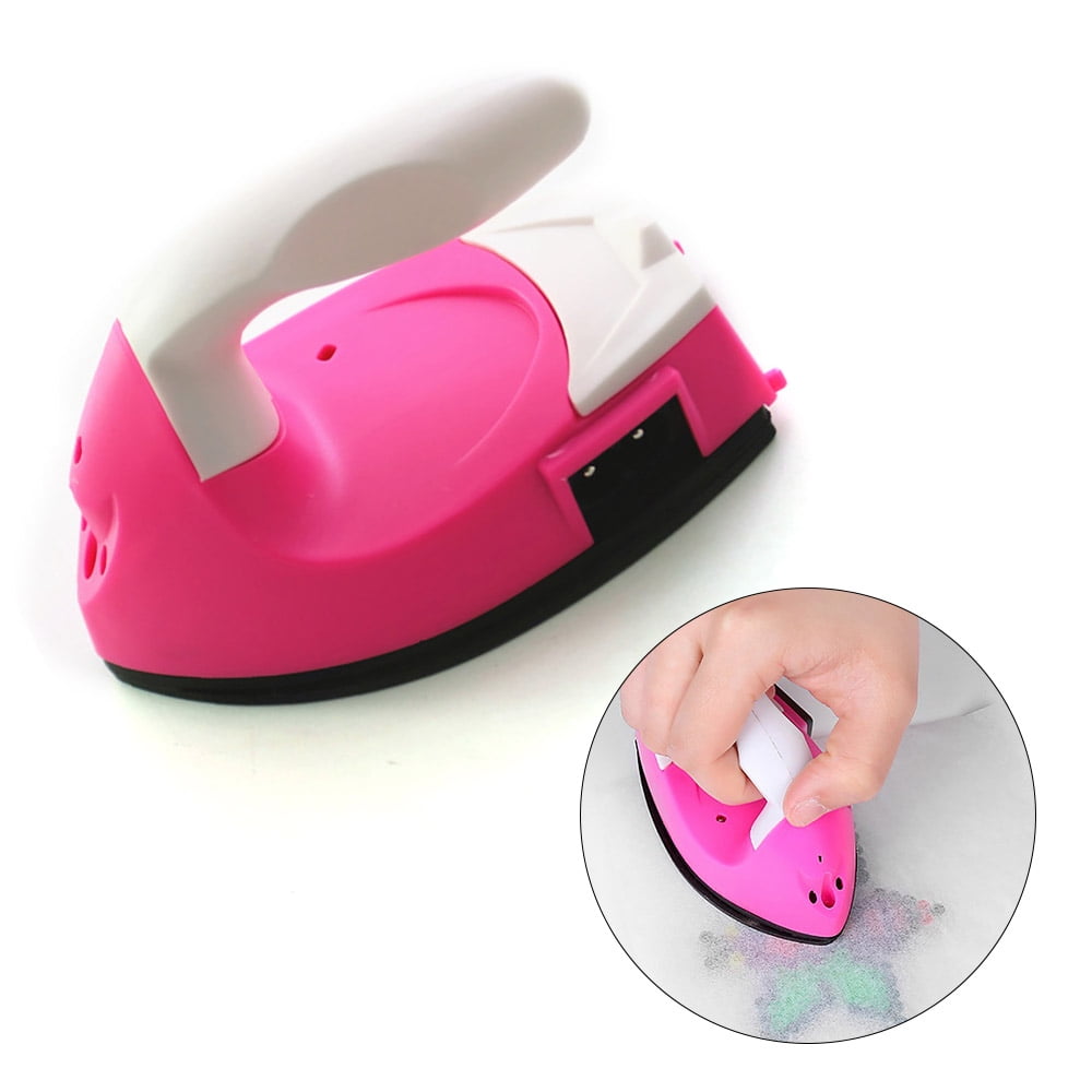 Mini Electric Iron Travel Electric Iron Fast Heated Hot fix Iron-on for Clothes Patches Garment Rhinestones
