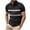 Black, variant on BXINGOHAI Men's Fashion Color Block Shirts Casual Short Sleeve T Shirt Striped Moisture Wicking Golf Shirts Tops Today Black,L