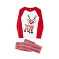 thumbnail image 5 of Bemycutue Family Matching Christmas Pajamas, Baby Romper Pants Hat Suit/Deer Pattern Long Sleeve Tops Plaid Pants Sleepwear Set, 5 of 10