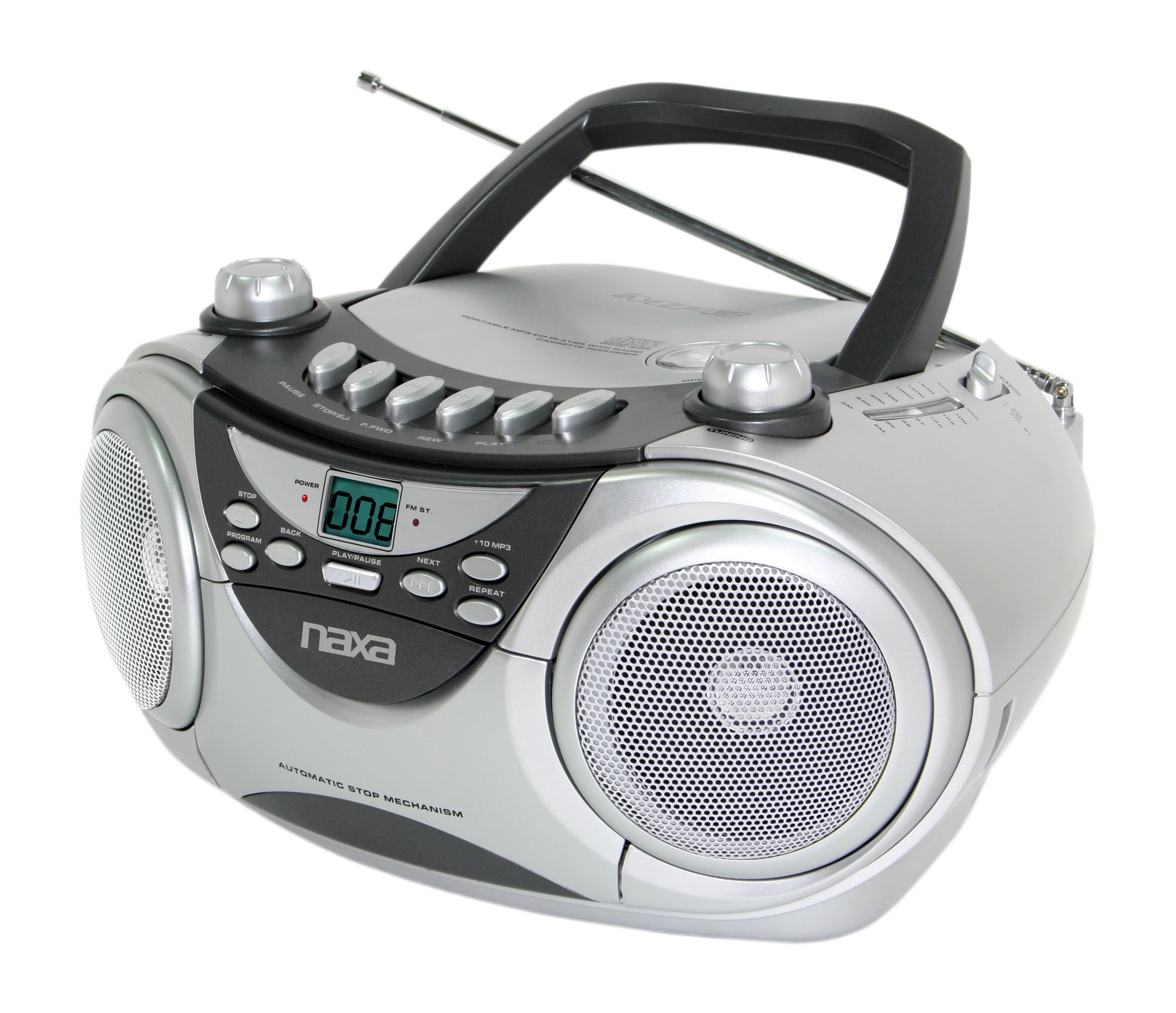 Portable Cd Player Am Fm Stereo Radio Cassette Player Recorder Walmart Com Walmart Com