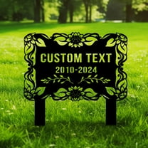 Custom Personalized Flower Garden Stake Metal Sign,Garden Stake Metal Sign,Garden Sign,Custom Garden Sign,Garden Name Metal Sign