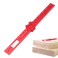 thumbnail image 4 of Woodworking Ruler, Pocket Metal Slide Stop Marking Ruler, Measuring Tools and Scribing Rulers, Square Ruler for Marking and Measuring, 4 of 9