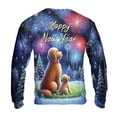 thumbnail image 2 of Happy New Year Goldendoodle Family Cheer Winter Midnight Firework All Over Print 3D Sweatshirt Unisex Merch Doodle Dog Lover Gifts Idea - 02025, 2 of 6