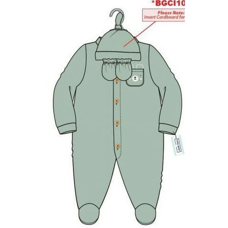 Baby Gear Baby Boy Clothes Baby Girl Clothes Gender Neutral Unisex 3 PC Footed Coverall Set, Sizes Newborn-9 Months