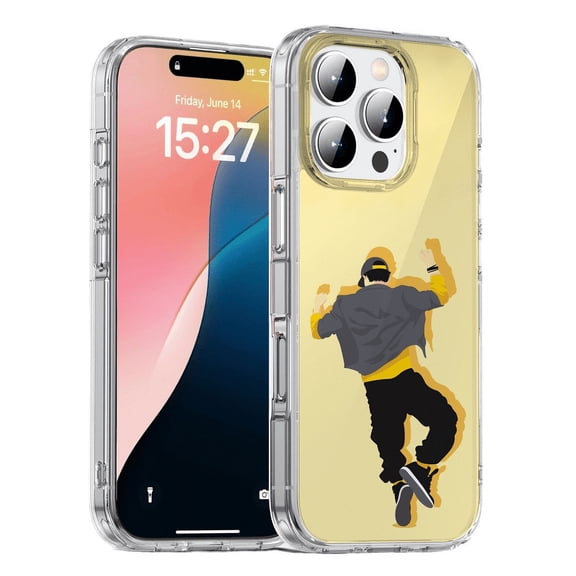 HZSY. Protective Gel Phone Case for iPhone 16 Pro Max - Printed Dancing boy
