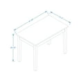 thumbnail image 5 of Glenwillow Home 48" Rectangular Wood Dining Table Dark Walnut, 5 of 6