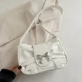 thumbnail image 2 of Bolso de hombro con lazo a la moda, bolso informal para las axilas, bolsos para ir al trabajo diario, bolso de banquete de cuero PU para mujer, bolsos de negocios para mujer, 2 of 5