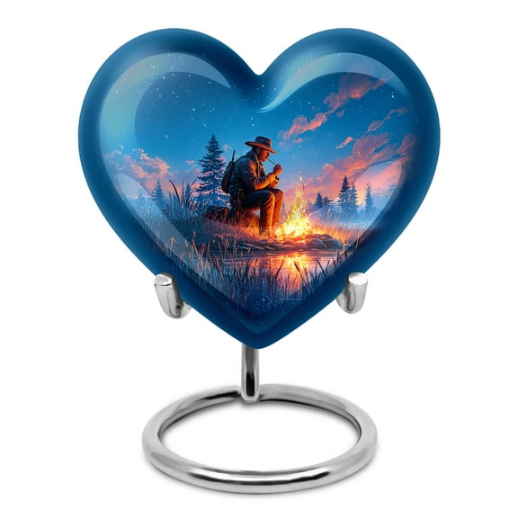 SABURIAL Cowboys Keepsake Funeral Urns for Adult Ashes Women - Little Human Cremation Urns for Ashes Adult Female - Mini Burial Urn for Male Dad - 3 Inch