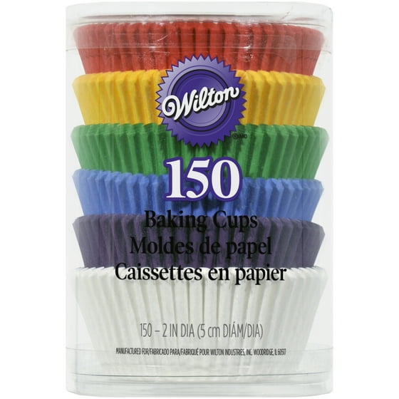 Wilton Standard Baking Cup Mega Pack, Rainbow, 150 count