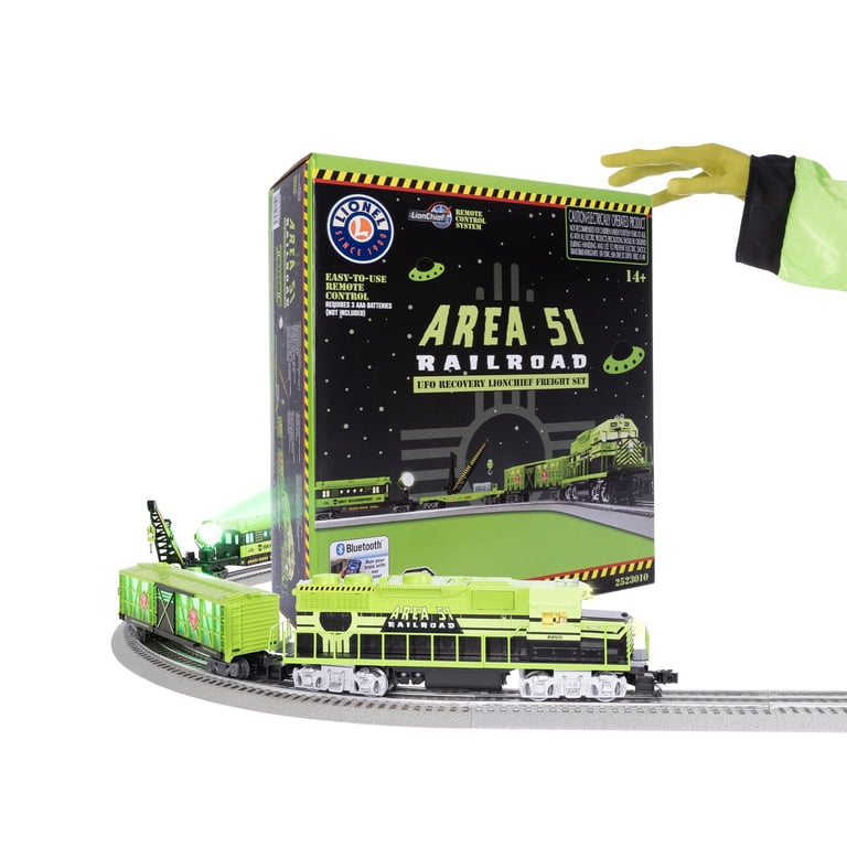 Lionel Area 51 UFO Recovery LionChief Freight O Gauge Model Train