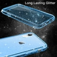 thumbnail image 3 of JETech Glitter Case for iPhone XR, 6.1-Inch, Bling Sparkle Shockproof Phone Bumper Cover, Cute Sparkly for Women and Girls (Blue), 3 of 7