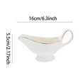 thumbnail image 3 of HBFAGFB Ceramic Boat Saucier Jug, Western Tableware Seasoning Container, 3 of 3