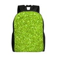 thumbnail image 1 of Lsque Lime green glitter Travel Laptop Backpack, Business Slim Sturdy Laptops Backpack, Water Resistant College School Computer Bag Gift Fits 15.6 Inch Notebook, 1 of 8