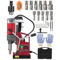 thumbnail image 4 of GloryStar Perceuse Magnétique Portative, Trousse de Perceuse Magnétique Incluant Adaptateur et Double Queue d'Aronde, Machine de Perçage Électrique pour une Utilisation Polyvalente à la Maison et en Milieux Industriels, 4 of 9