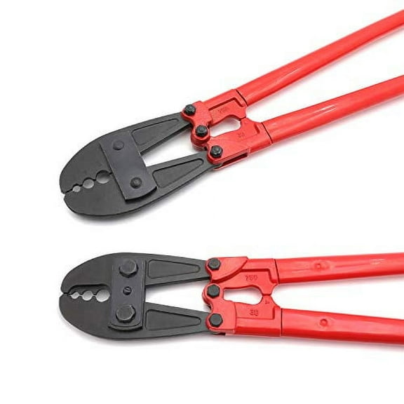 HongK- 30" Hand Swager Swaging Crimping Tool for Wire Rope Cable Swage 5/32" 1/4" 5/16" [P/N: ET-TOOL030-30-RED]