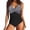 Gray, variant on Women Tummy Control One Piece Swimsuit Push Up Bathing Suit Full Coverage Slimming Swimwear Black S