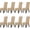 Sand, variant on Dining Chair Covers Stretch Parsons Chair Slipcover with Skirt Chair Covers for Dining Room Restaurant Banquet (8 PCS, Sand)
