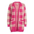 thumbnail image 3 of Dreamers by Debut Women's Open Front Print Cardigan Sweater, Midweight, 3 of 5