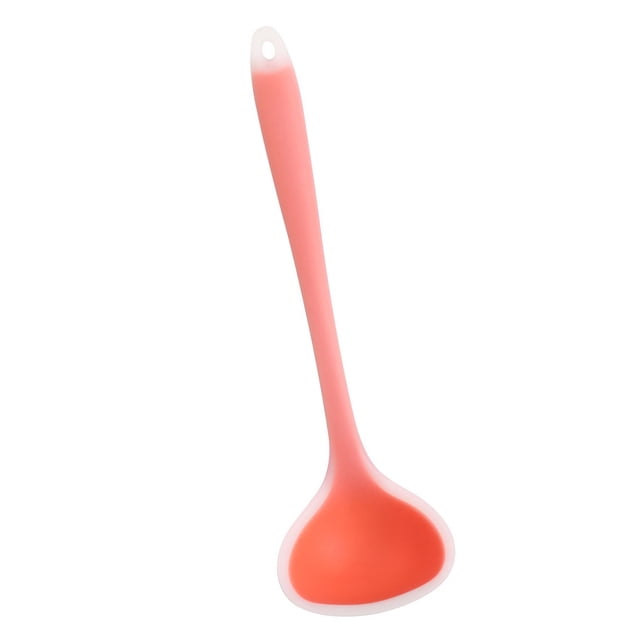 Bewildely Cuchara sopera de silicona translúcida, 1 Uds., cuchara sopera resistente al frío y al frío, utensilios de cocina Cocina y Comedor Naranja Bewildely HA001868-02