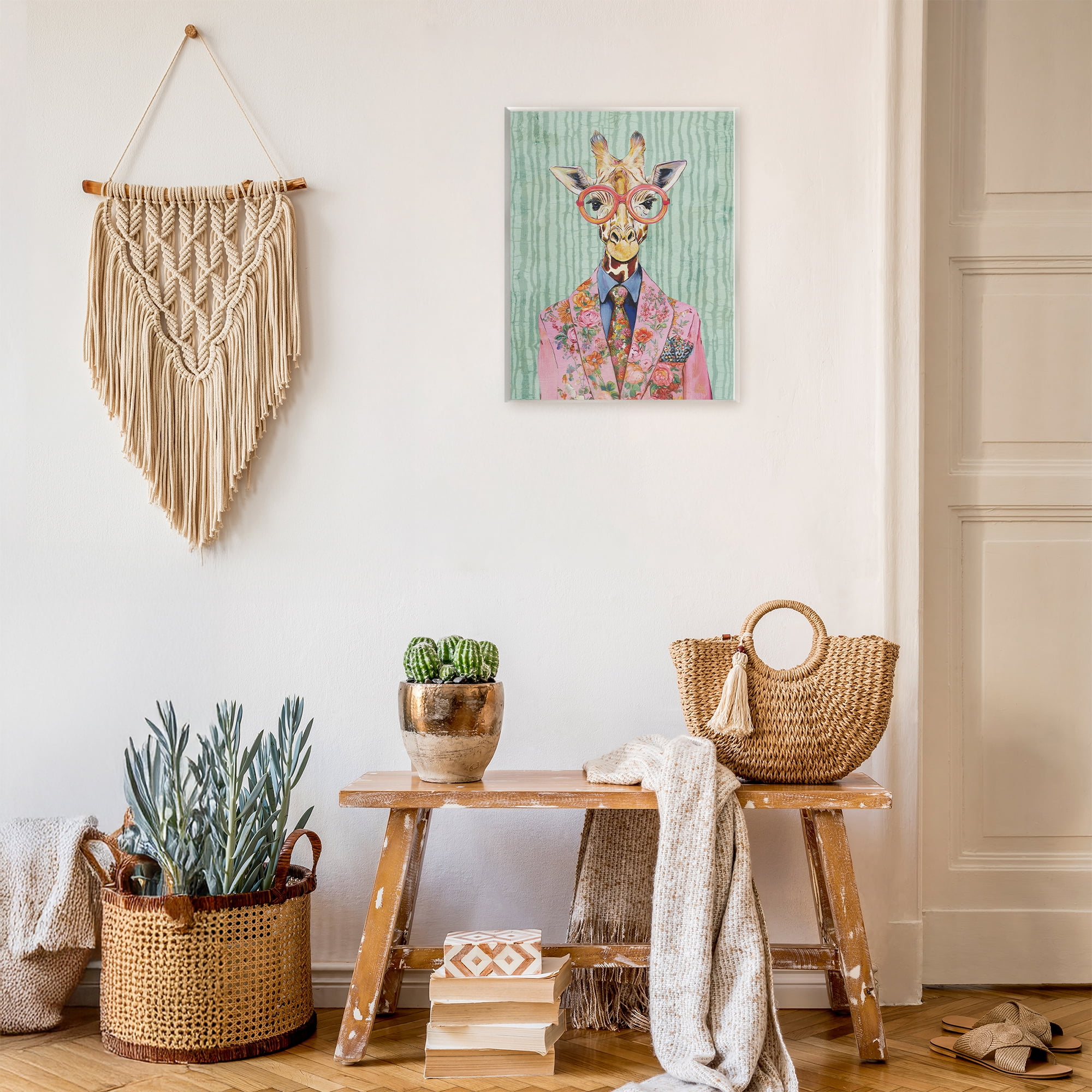 Stupell Industries Tall Stylish Giraffe Wall Plaque Art, design by Svetlana Aleynikova